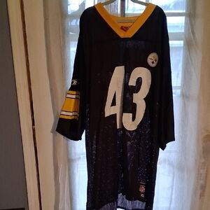 Men's Black and Gold Football Jersey